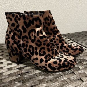 A New Day Cheetah Suede Booties